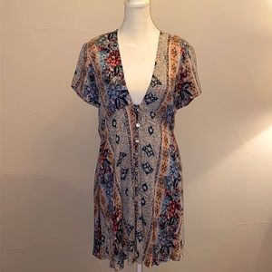 Show Me Your Mumu Deep V Button Up Sundress